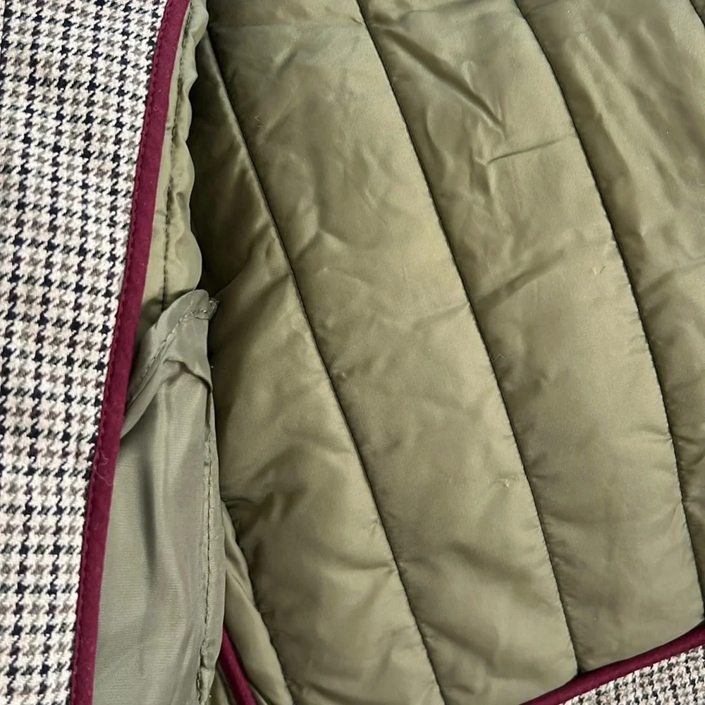 NWOT Zara Girls Multicolor Soft Collection Plaid Quilted Puffy Jacket Coat sz 7